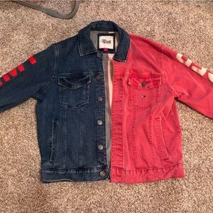 Tommy Hilfiger Blue and Red Denim Jacket